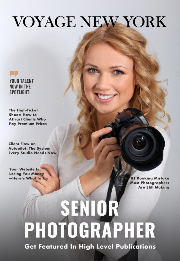 Get featured in top-tier magazines with PR for senior photographers