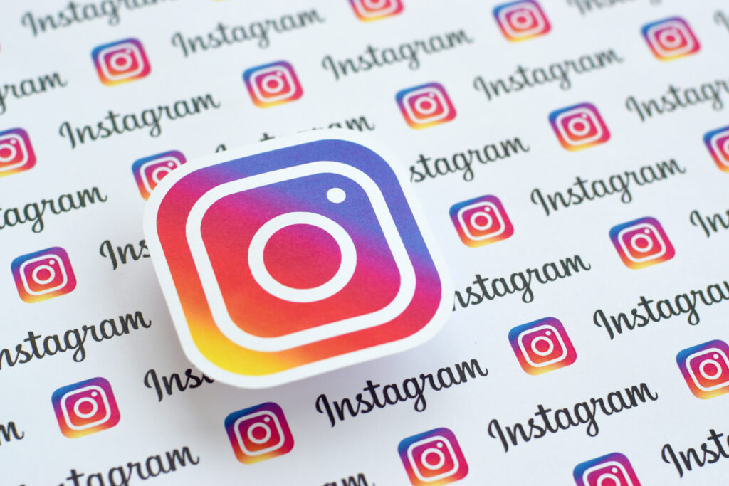 Instagram Logo Pattern Representing the Importance of Hashtags for Instagram Photographers